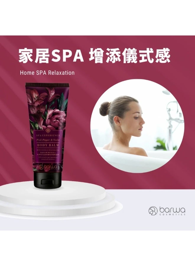Barwa Spa Experience Moisturizing – Regenerating Body Balm Pink Pepper & Violet 200ml - Image 5