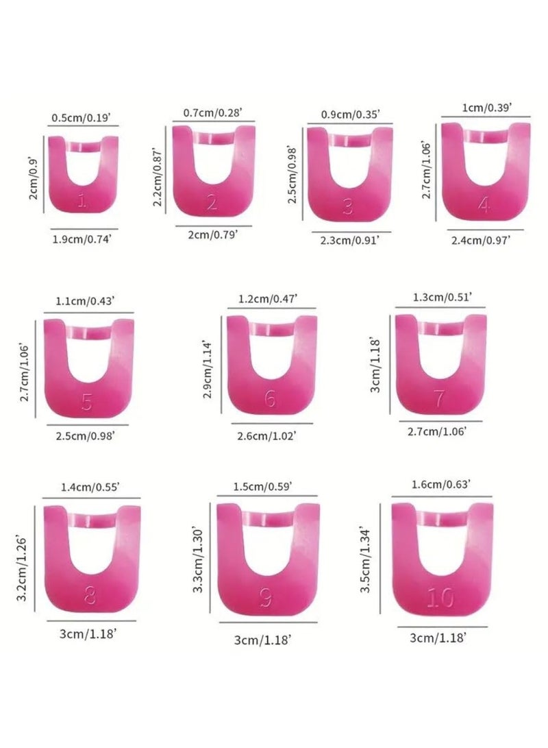NIKITA.VIVI 26Pcs Nail Polish Holder and 10 Sizes Plastic Nail Protector Reusable Nail Holder for Painting Nails Tip Strips Manicure Anti Leakage Guard Applicator and Nails Shaper Nail Polish Stencils  - Image 4