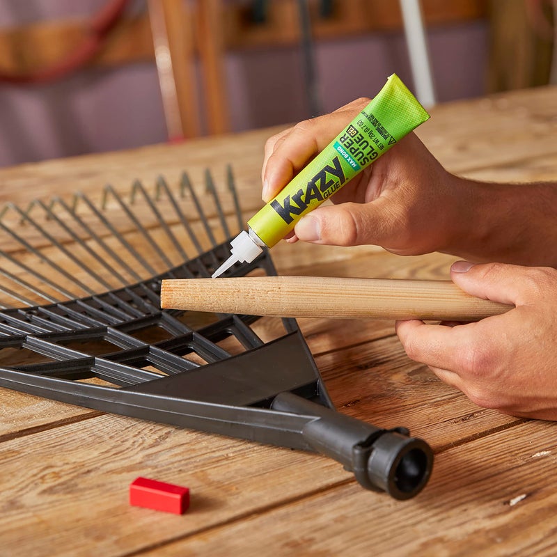 Krazy Glue غراء كرازي ماكس بوند قوي، 20 جرام، غراء جل شفاف مع صيغة عدم الانزلاق ورأس دقيق للتطبيق السهل، روابط لاصقة قوية للخشب، البلاستيك، المعدن، السيراميك، المطاط، الجلد في ثوانٍ - Image 4