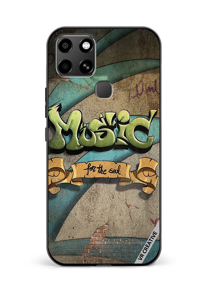 VR CREATIVE - Protective Case Cover For Infinix Smart 6 Music For The Soul Design Multicolour - Image 1