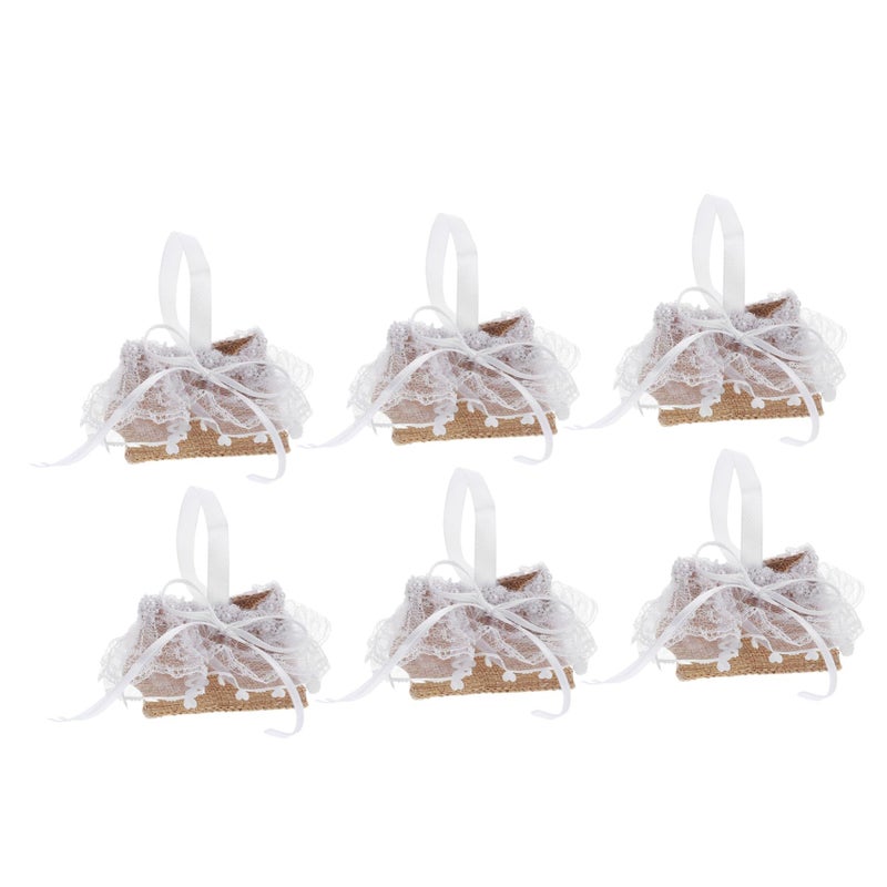 Lace Wedding Candy Boxes 6 Pieces For Party Favors - Image 2