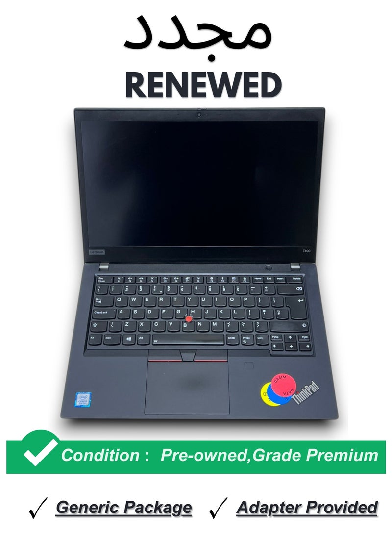 Renewed Lenovo ThinkPad T490 Renewed Business Laptop | Core i5-8265U 8th Gen | 8GB RAM | 256GB SSD | 14" FHD IPS Screen | Windows 10 | Lightweight - Image 1