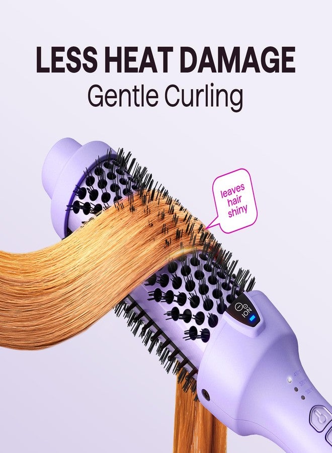 Wavytalk Thermal Brush, 1.5 Inch Ionic Thermal Round Brush Makes Hair Smoother Get Natural Curls (Lavender Purple) - Image 3