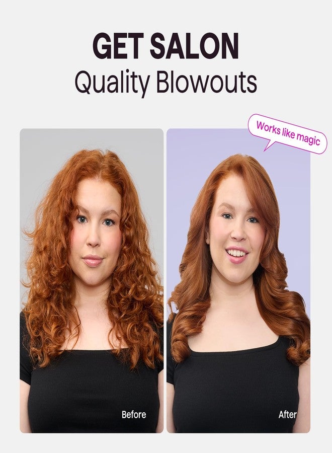 Wavytalk Thermal Brush, 1.5 Inch Ionic Thermal Round Brush Makes Hair Smoother Get Natural Curls (Lavender Purple) - Image 2