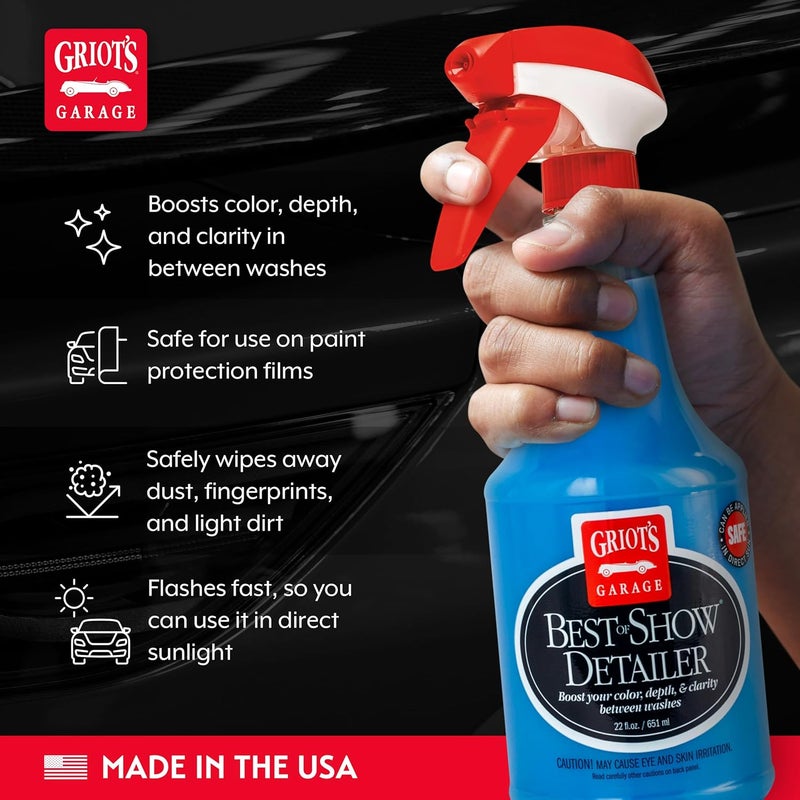 Different assemble options Griot's Garage 10980 Best of Show Detailer 22oz Fixed & portable compatible - Image 2
