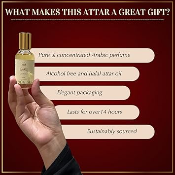 DUKHNI Jasmine Attar Oil by Dukhni Arabic perfume oils for men and women 30ml Pure roll on perfume jasmine oil floral attar Eid Ramadan Umrah Gifts Vegan Islamic Fragrances - Image 5
