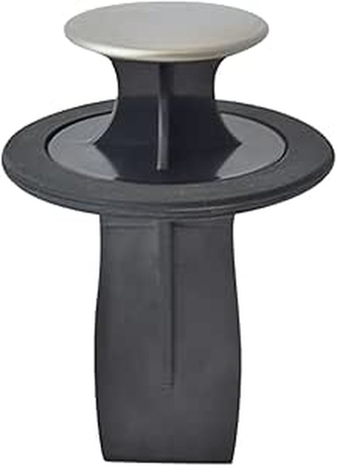 Black Drain Stopper Sink Strainer 80mm Garbage Disposal Accessory - Image 1