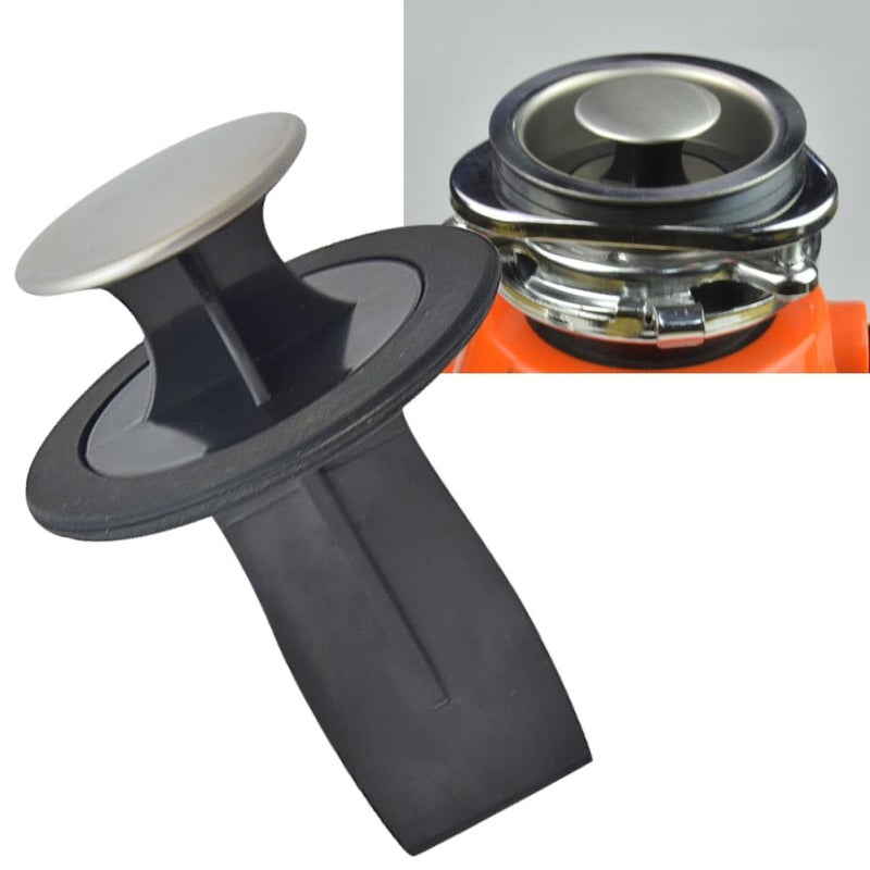 Black Drain Stopper Sink Strainer 80mm Garbage Disposal Accessory - Image 3