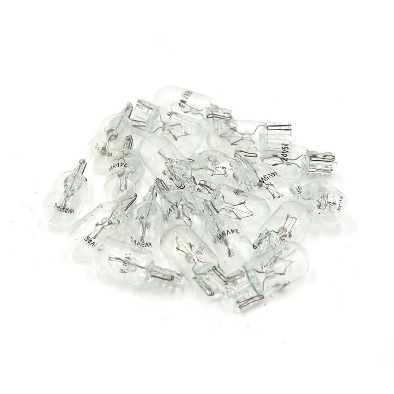 uxcell 20pcs T10 24V 5W Yellow Dashboard Gauge LED Bulb Instrument Light Interior - Image 5