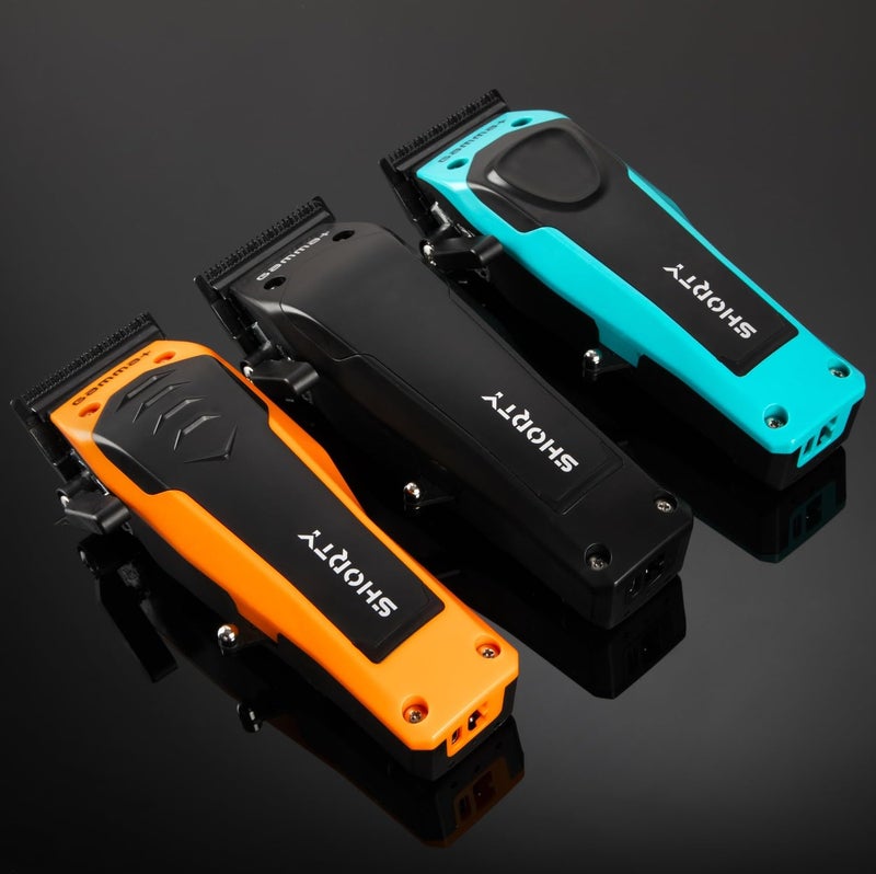 Gamma مقص شعر احترافي لاسلكي GAMMA+ Shorty للرجال، محرك بدون فرش، فجوة صفر قابلة للتعديل، وقت تشغيل 120 دقيقة، USB-C، تصميم مريح، ضوضاء منخفضة - Image 4
