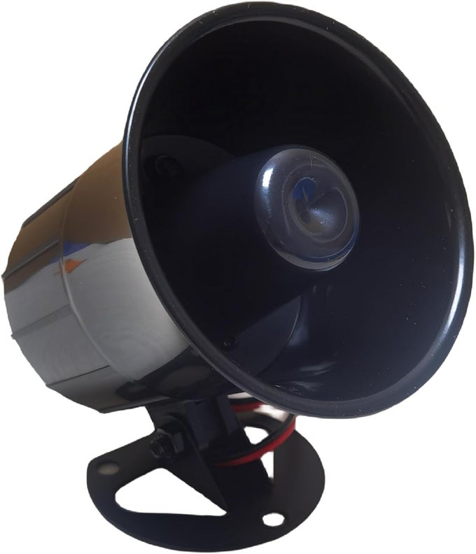 Wired Alarm Siren Horn 15W Dc 6 To 12V Security Siren With Bracket