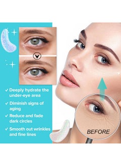 FirstFly 28 Pairs Collagen Eye Mask, Anti Wrinkle Eye Patches for Puffy Eyes and Dark Circles, Natural Marine Collagen Eye Gel Pads for Puffiness, Eye Treatment Skin Care for Puffiness Wrinkle Eye Bags  - Image 3