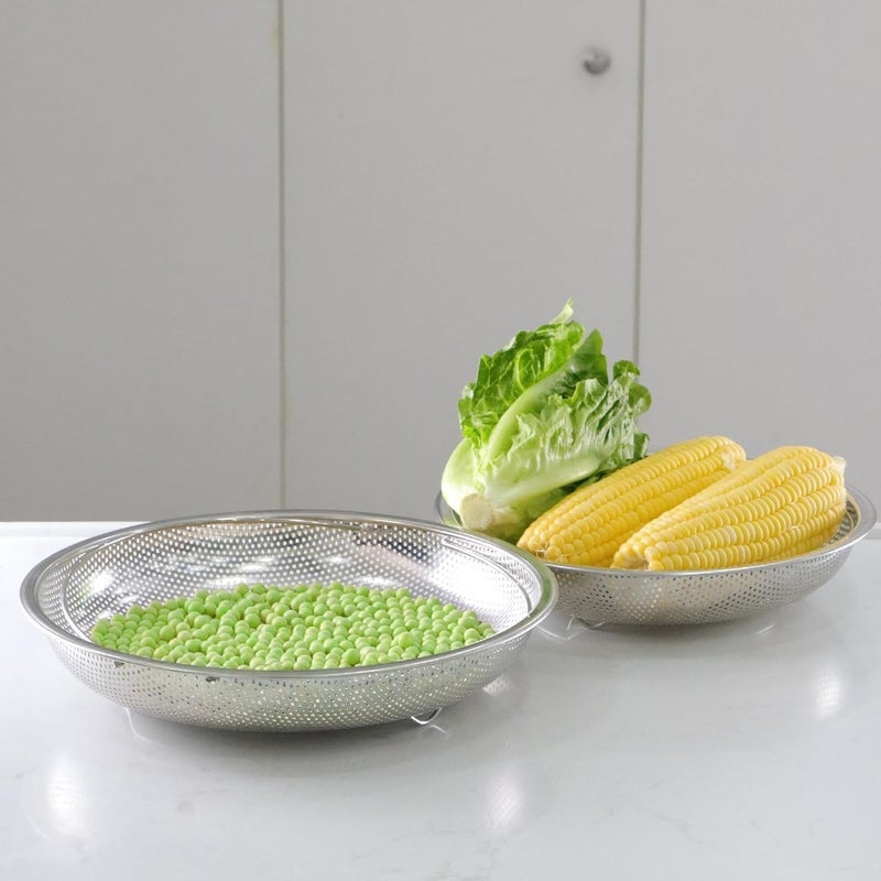 JOLYMIT Steamer Basket with Full Handle for Steaming Vegetables Fruits Perfect for Steaming Vegetables Dishwasher Safe 1 Pcs - Image 2