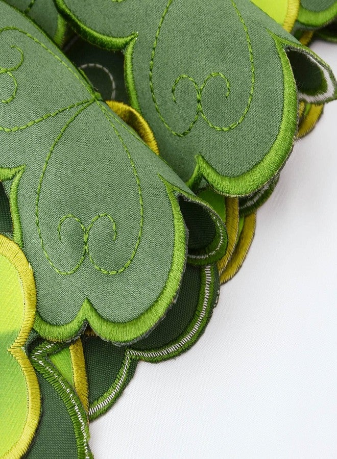 Simhomsen Set of 4 Embroidered Irish Clover Table Placemats for St. Patrick’s Day, Spring Shamrock Decorations - Image 4