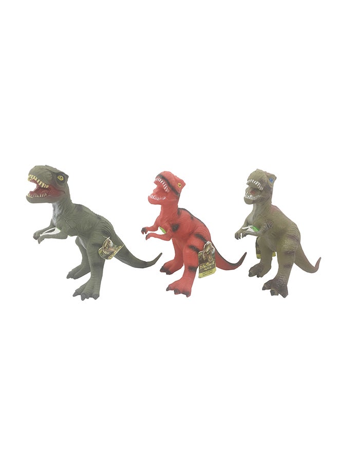 Galaxy Large Tyrannosaurus Rex Dinosaur Toy (Assorted) - 20-30 cm - Red, Green & Brown T. rex Figures - Durable Plastic, Educational Play for Kids (Ages 3+)