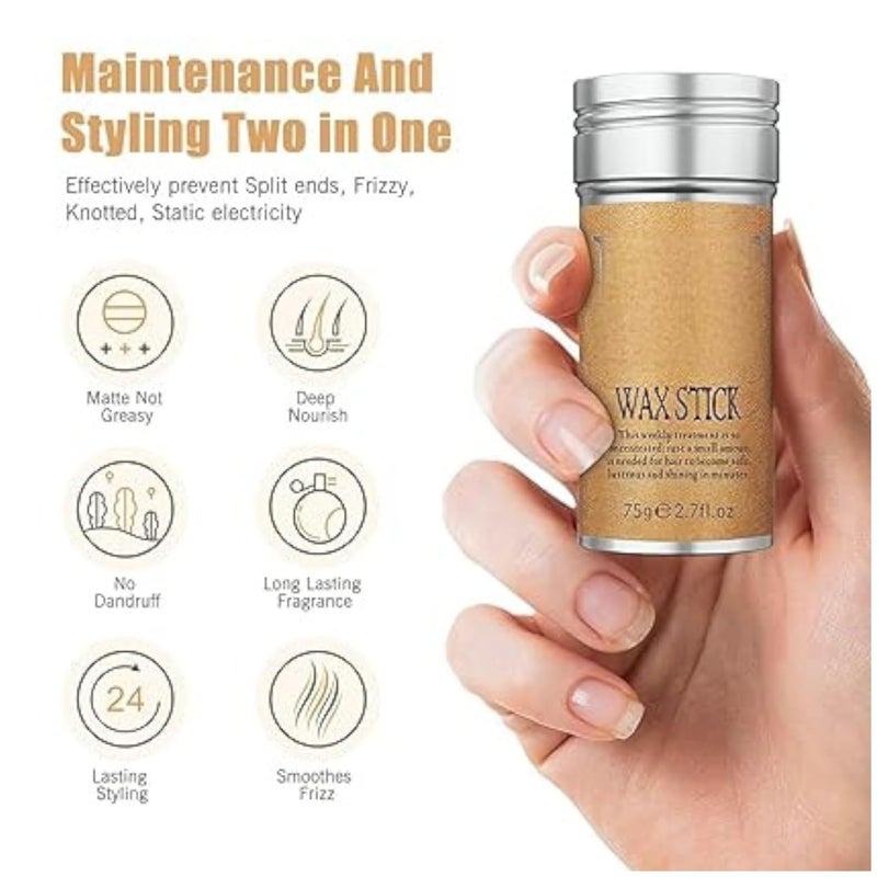 NIYANETAIL Hair Wax Stick for Women and man Hair pomade stick Hair Styling Hair Stick for Frizzy Hair Hair Setting Stick 1 PCS Hair Wigs Broken Hair Finishing Stick Nongreasy - Image 2