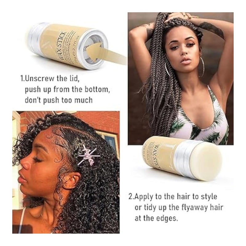 NIYANETAIL Hair Wax Stick for Women and man Hair pomade stick Hair Styling Hair Stick for Frizzy Hair Hair Setting Stick 1 PCS Hair Wigs Broken Hair Finishing Stick Nongreasy - Image 4