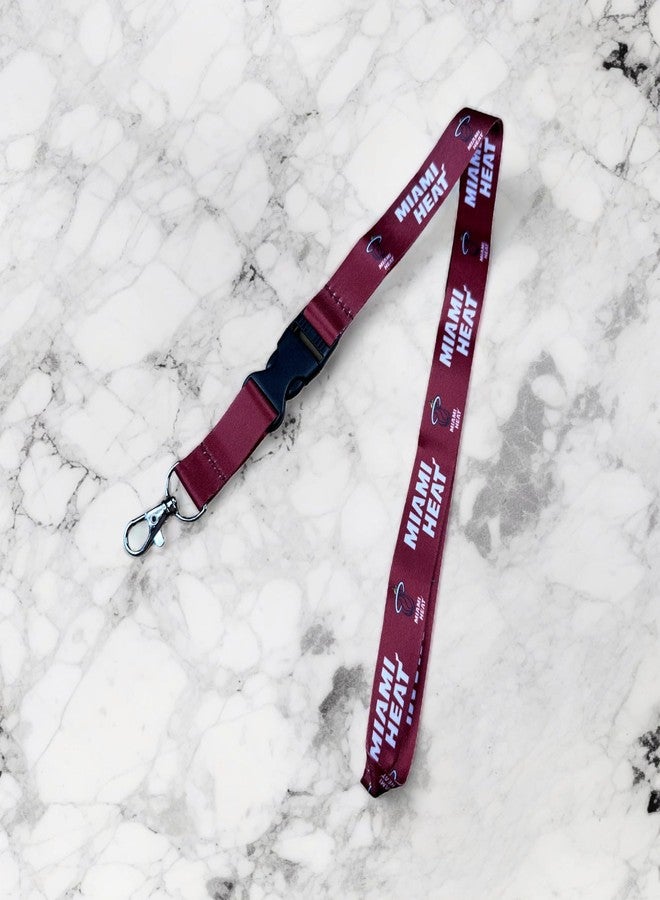 Desert Cactus Miami Heat Lanyard Keychain Detachable NBA Breakaway Snap Buckle National Basketball Association Car Keys ID Badge Holder (Lanyard 4) - Image 5