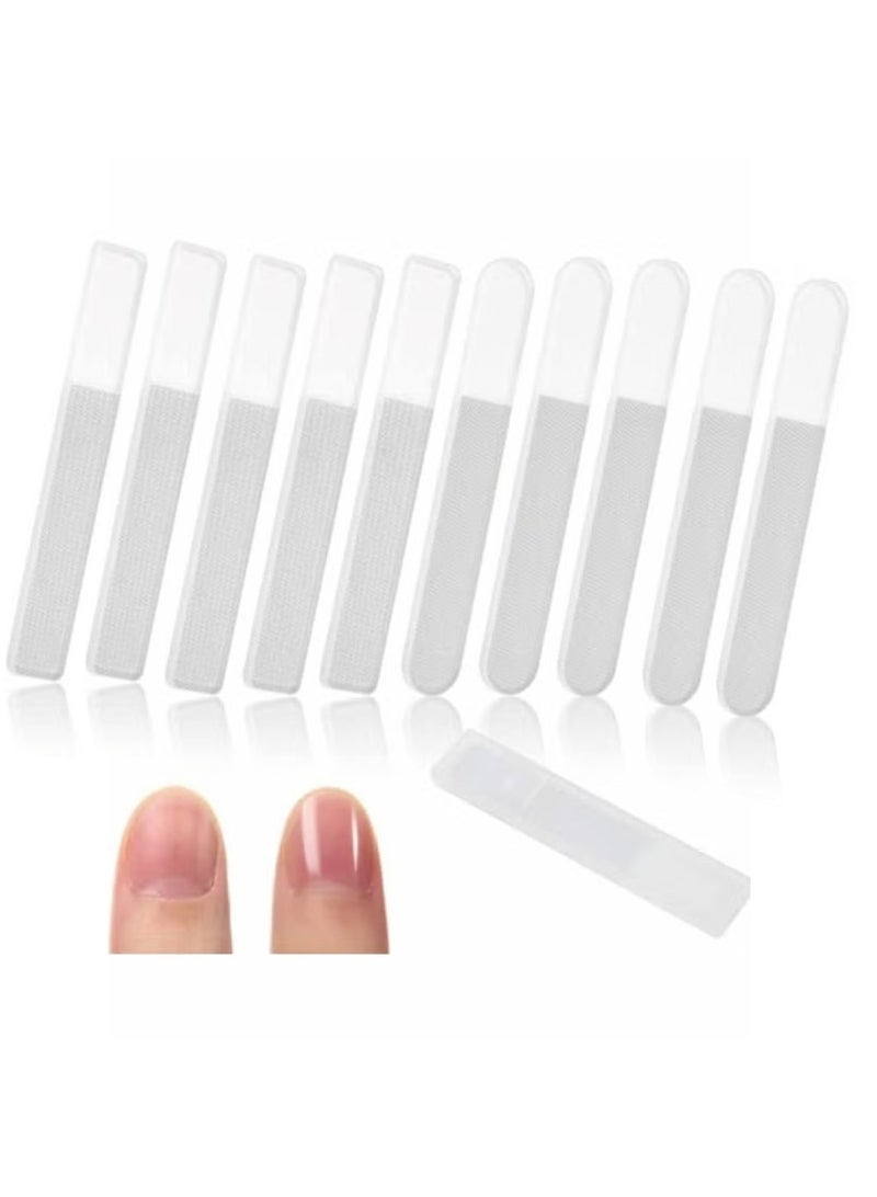 10 Pcs Nano Glass Nail Files Professional Manicure Nail Tools Crystal Glass Nail Files with Case for Natural Nails - Image 1