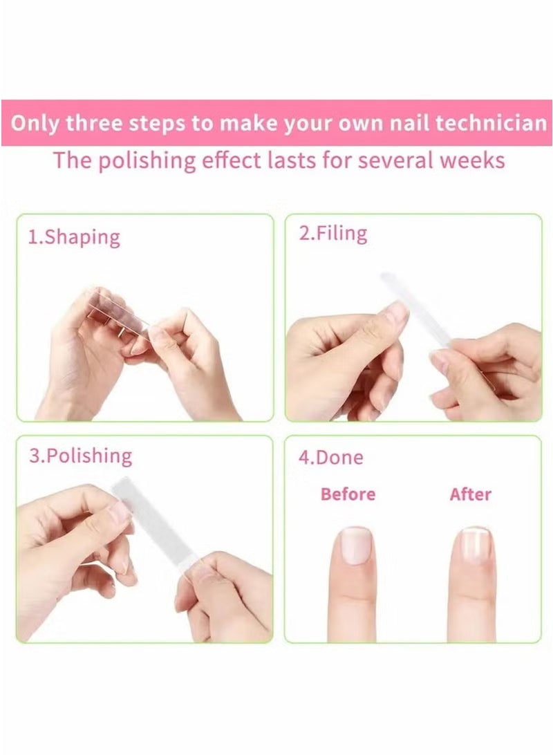 10 Pcs Nano Glass Nail Files Professional Manicure Nail Tools Crystal Glass Nail Files with Case for Natural Nails - Image 4