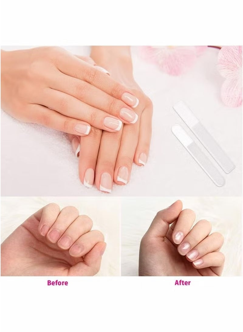 10 Pcs Nano Glass Nail Files Professional Manicure Nail Tools Crystal Glass Nail Files with Case for Natural Nails - Image 5