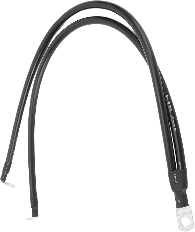 مجموعة كابلات محول بطارية 2 قدم 6 AWG للسيارات والطاقة الشمسية والقوارب والمركبات الترفيهية والسيارات - Image 5