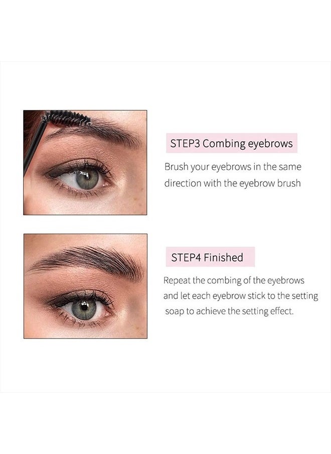 Sokgo - Eyebrow Soap, 3D Brows Styling Soap, Transparent Long Lasting Natural Eyebrow Wax Eyebrow Gel - Image 1