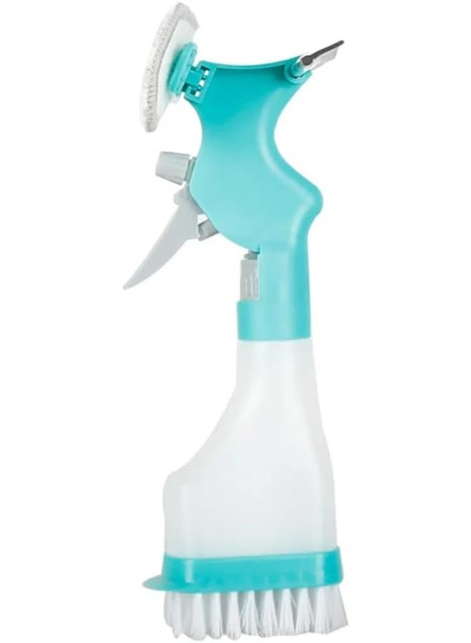 مساحه الزجاج المتكاملة 4X1 بخاخه + فوطه + مساحه + فرشاه - مع تصميم مريح وسهل الاستخدام. مثالي للنوافذ والمرايا وزجاج السيارات و رخام المطابخ و السفره مع تخصيصها حسب احتياجاتك - عملية وسهلة للاستخدام - Image 4