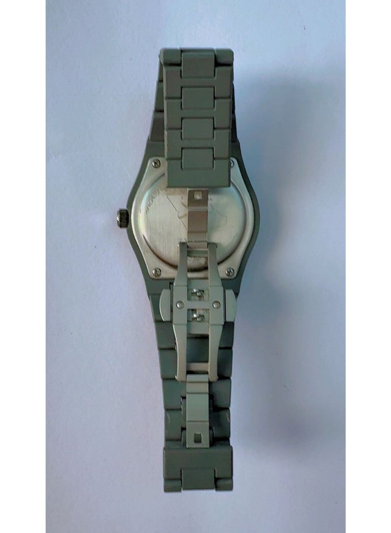 ZYROS Premium Men's Multifunction Matte Grey Stainless Steel Quartz Watch with Link Strap - Image 3