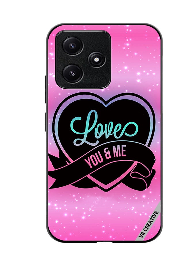 VR CREATIVE Protective Case Cover For Xiaomi Poco M6 Pro 5G Love You And Me Design Multicolour - Image 1