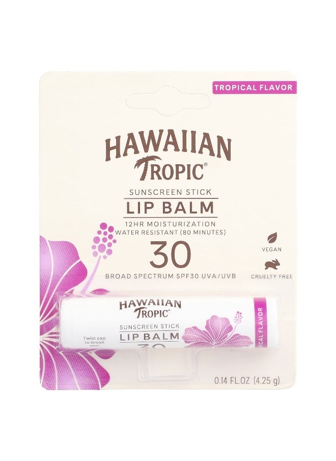 Hawaiian Tropic Hawaiian Tropic, Sunscreen Stick Lip Balm, SPF 30, Tropical , 0.14 fl oz (4.25 g)  - Image 2