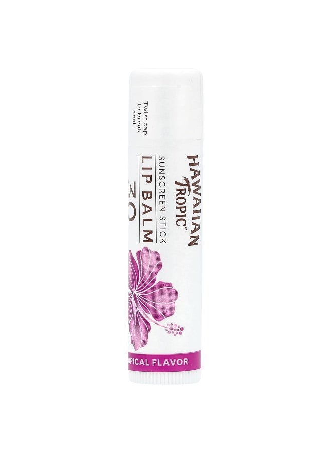 Hawaiian Tropic Hawaiian Tropic, Sunscreen Stick Lip Balm, SPF 30, Tropical , 0.14 fl oz (4.25 g)  - Image 1