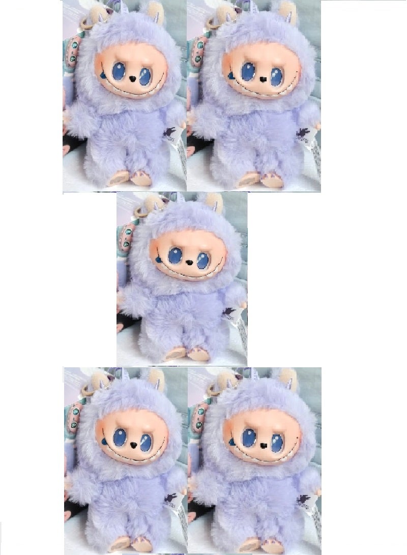 Pop Mart x Bobo & Coco Labubu Plush Keychain – Luck Purple Limited Edition Gift of FortunePack Of 5