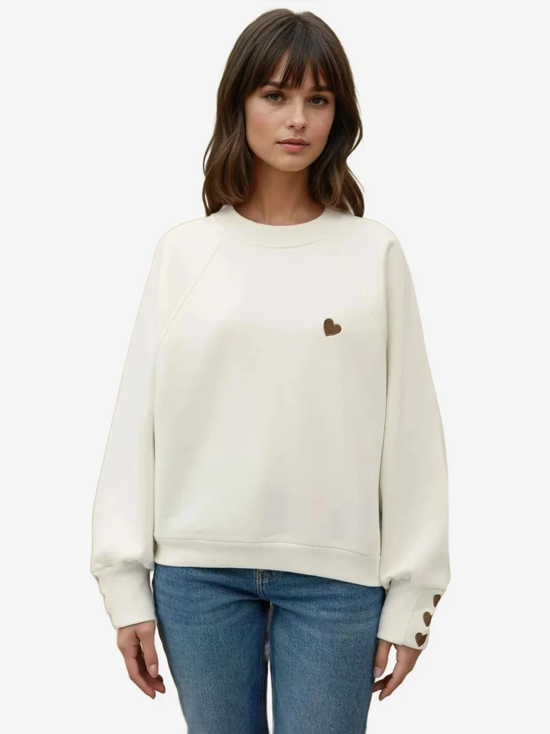 زوبعة سويت شيرت قطني مطرز