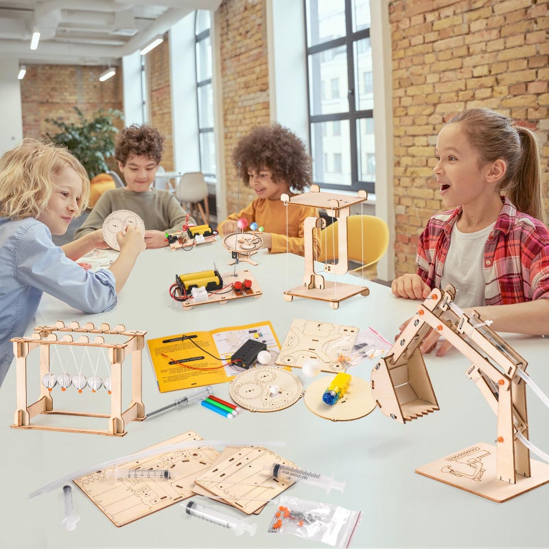 Yutin STEM Science Kits for Kids Ages 8-12 5-7, STEM Kits for Kids Ages 8-10, Wood Building Crafts Kits for Boys 6-8, STEM Engineering Toys for Boys 8 10 12 14 Years Old, Science Experiment Projects 9-12 - Image 5