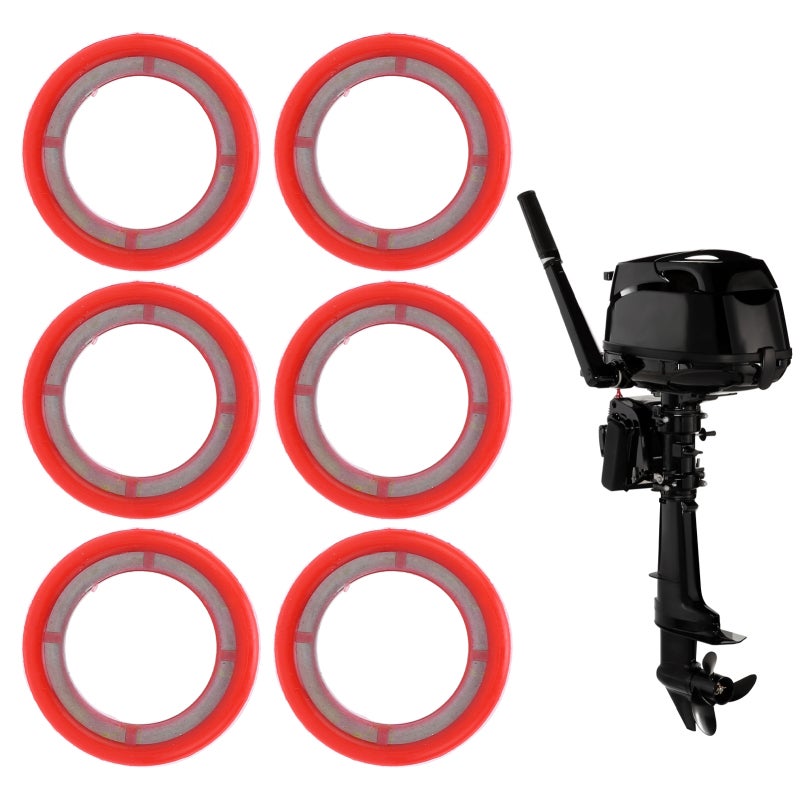 Gearcase Drain Plug Seal Washer: Rubber Coated Stainless Steel - Oil Leak Prevention 26-830749 Replacement for Mariner Outboard Mercruiser Stern Drive Lower Unit Vent Plugs - Image 5