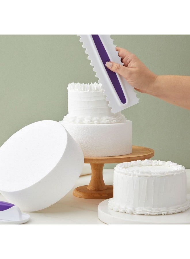 برايت كرياشنتس مجموعة دمى الكيك الرغوية المستديرة من برايت كرييشنز، 4 طبقات للعرض، الفنون والحرف اليدوية (أبيض) - Image 2