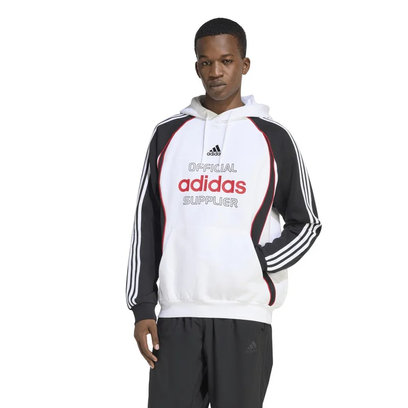 Adidas Originals WHITE/BLACK TEAMGEIST GRAPHIC FLEECE HOODIE for Men | Best Price UAE