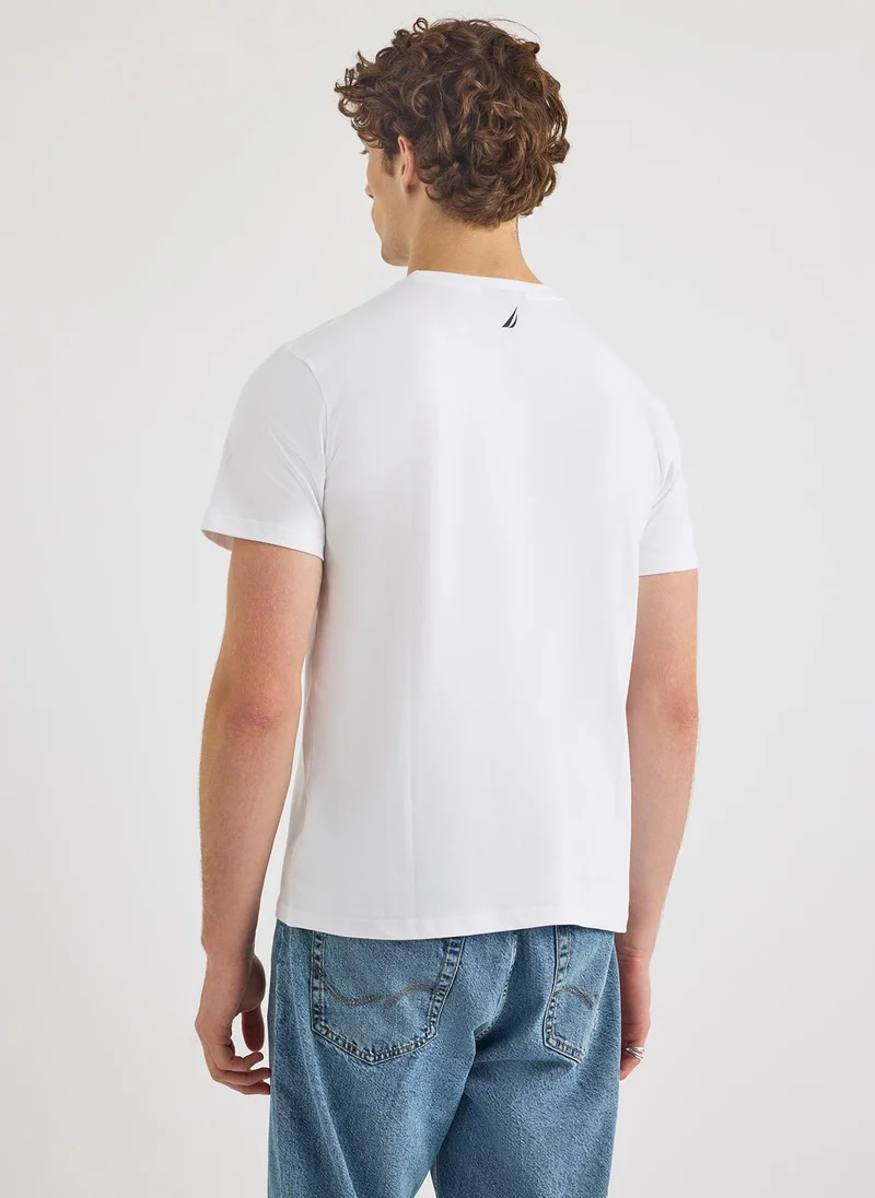 NAUTICA White Kaimana SS T-Shirt for Men | Best Price UAE