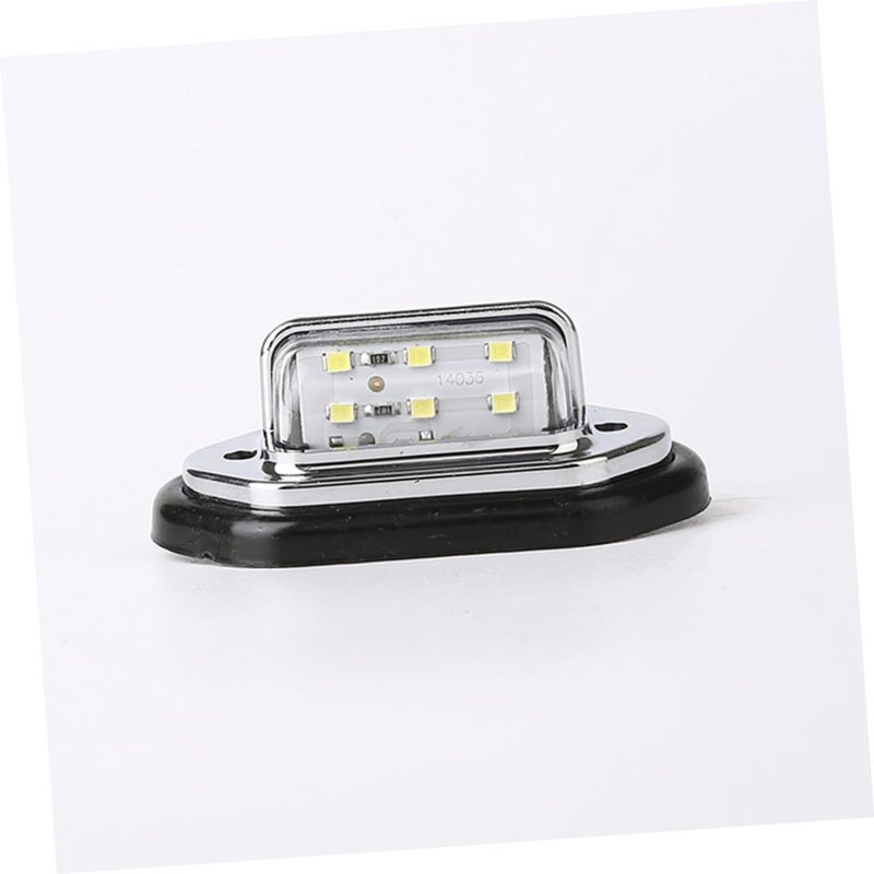 BESTYASH 2 Pcs White LED License Plate Light with Side Warning for Trucks Cars - Image 3