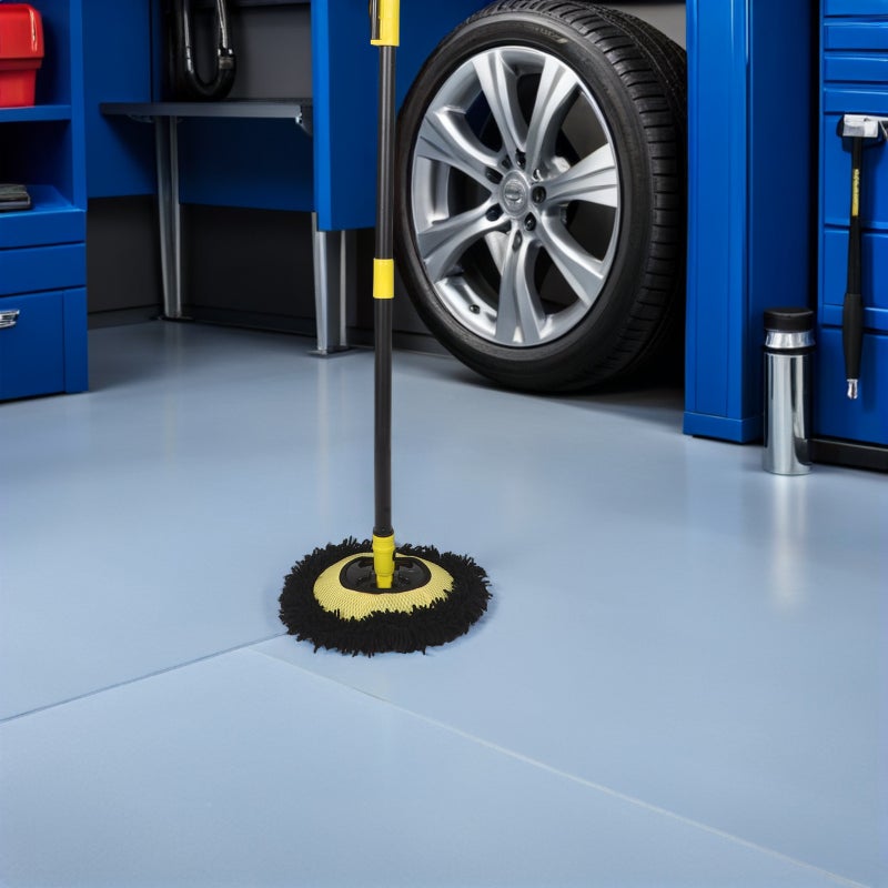 Curved Car Wash Mop With Telescopic Handle - Extendable Chenille Car Brush For Exterior Detailing - Pole Cleaning Tool For Rvs Trucks Boats - Image 3