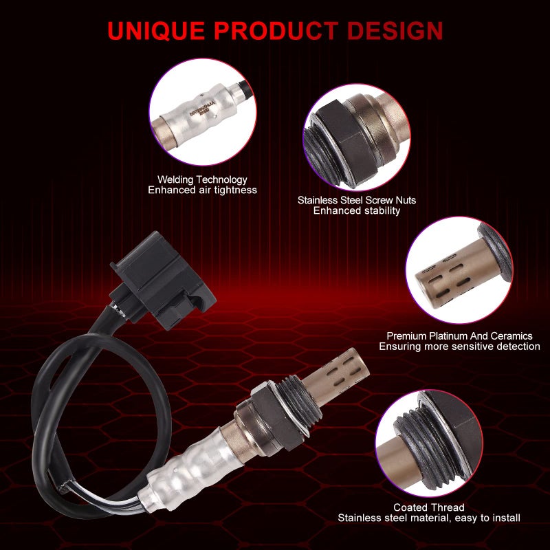 FIREMOTOO O2 Oxygen Sensor Set for 4 Upstream & Downstream 56028994AA Replacement for Dodge Durango Dakota Neon for Ram 1500 2500 3500 Van for Jeep Wangler Grand Cherokee Liberty TJ 2001-2004 - Image 2
