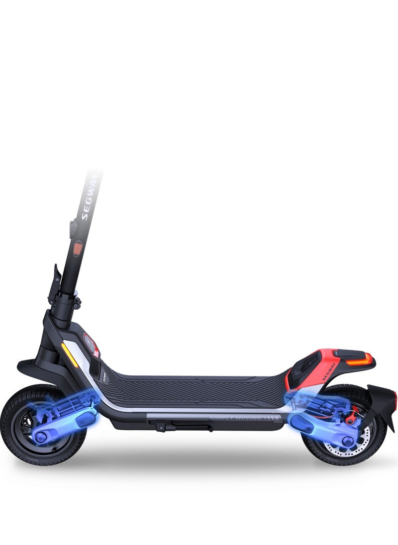 SEGWAY - Ninebot Electric Kickscooter P100Su- 650W Motor, 100Km Range & 30Kmh, 10.5'' Tires, Dual Suspension & Brakes, W. Capacity 265Lbs, Commuter E Scooter For Adults - Image 1