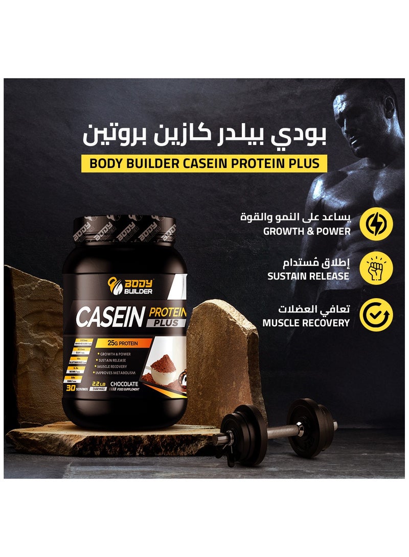 Body Builder Casein Protein Plus, Vanilla, 2.2 LB - Image 2