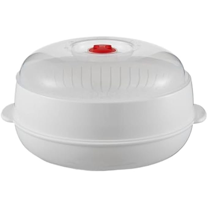 جهاز طهي بالبخار في الميكروويف، أدوات طهي بالبخار مقاومة للحرارة، جهاز طهي بالبخار في الميكروويف للمطبخ وغرفة الطعام، طبخ الزلابية والأرز والخضروات والبيض والمعكرونة - Image 1