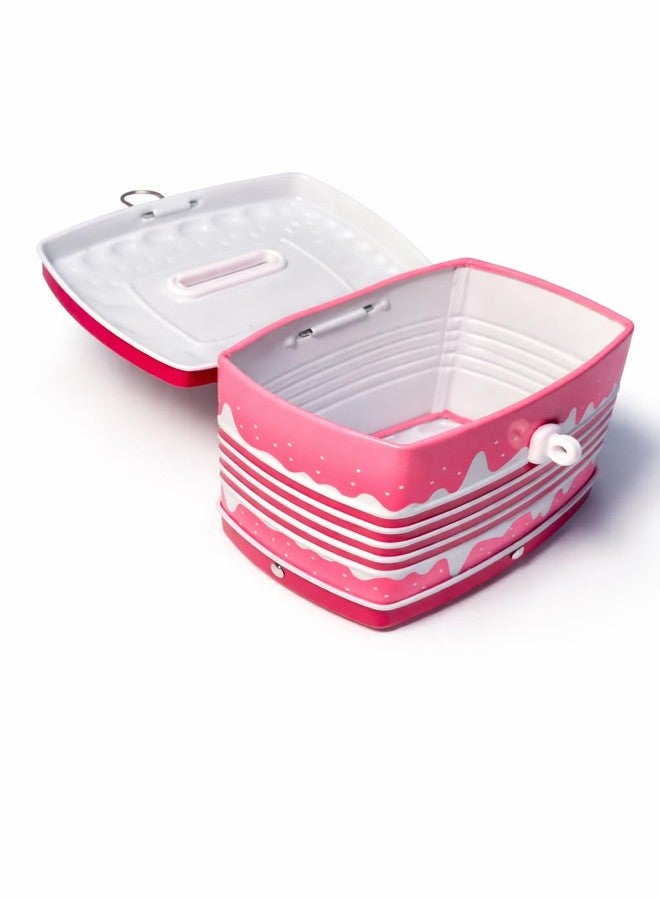 Sajani Cute Cartoon Creative Portable Piggy Bank, Money Saving Box with Combination Lock, Mini Coin Bank Gifts for Boys and Girls, Best Return Gifts for Kids (Pack of 1) (Sandwich - Pink) - Image 4
