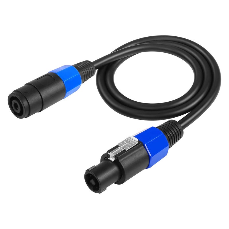 CERRXIAN 32FT 1M Speakon Extension Cable Speakon Male to Female Wire Audio Cord with Twist Lock for Loudspeaker Amplifier DJ Stage - Image 1