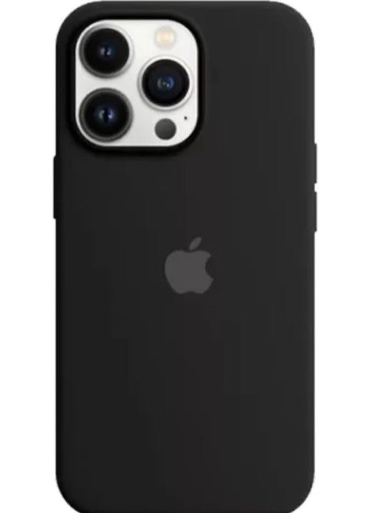 Silicone Case for iPhone 12/12 Pro – Soft-Touch Shockproof Slim Protective Cover with Soft Inner Lining, Camera Protection & Anti-Slip Grip -Black - Image 1