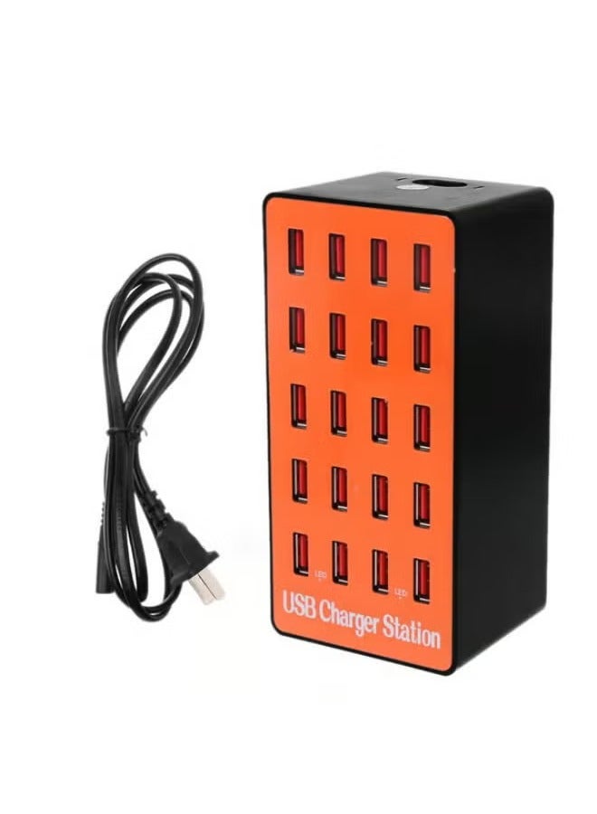 JAJEEK Fast Charging 20 Port USB Hub Adapter – High-Speed Multi-Port USB Charging Station, Efficient Heat Dissipation, Ideal for Phones, Tablets, Laptops, and More, Quick Charge 3.0 Support, Compact Charging Dock for Home/Office, Powerful USB Hub for Multiple Devices - Image 1