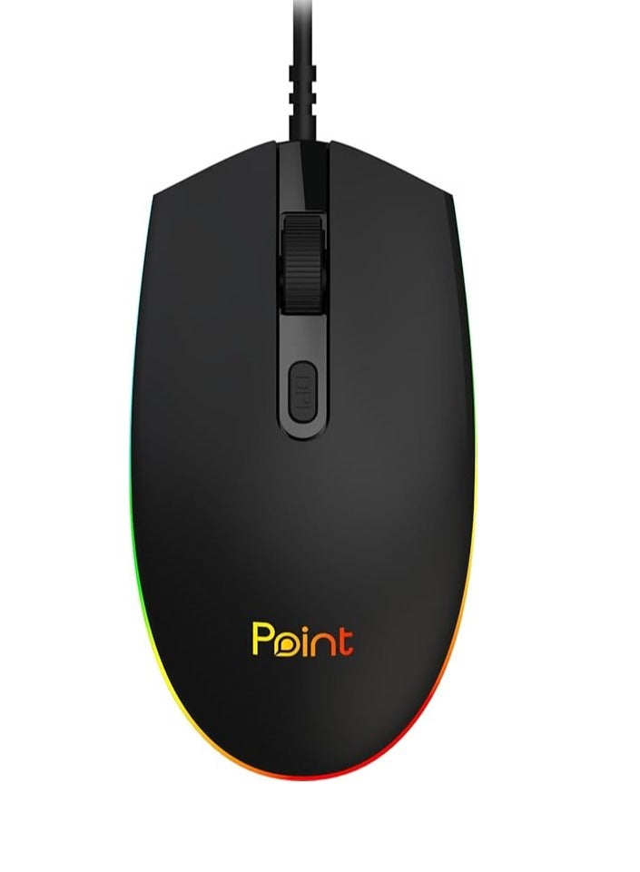بوينت ماوس الألعاب Point GAMING MOUSE WITH LED rgb PT-36 POINT - Image 1